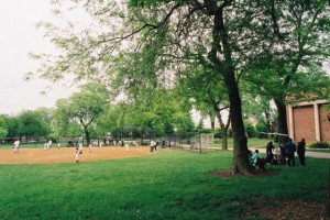 Nikon FM2, Baseball at Kilbourn Park, Chicago, IL