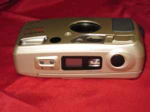 Yashica T4 Top Controls and Waist Level View Finder